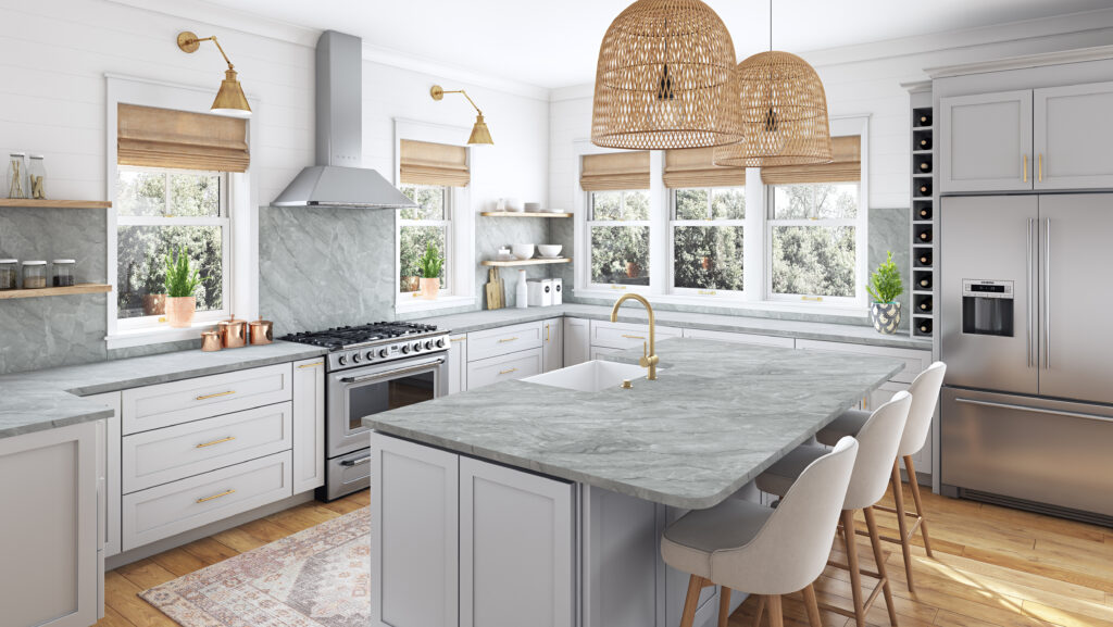 Sensa Vancouver quartzite kitchen