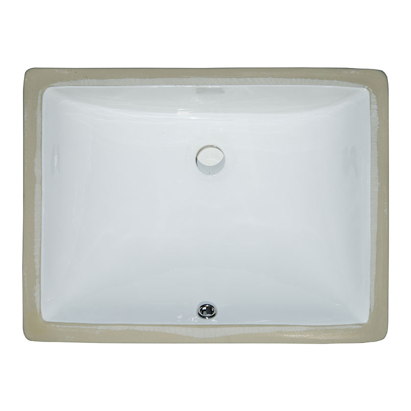 Vanity White Rectangle Porcelain 2015 sink