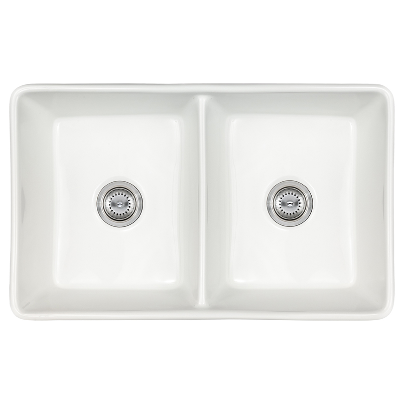 Fireclay Farmhouse White Double Bowl 5050-3220 sink