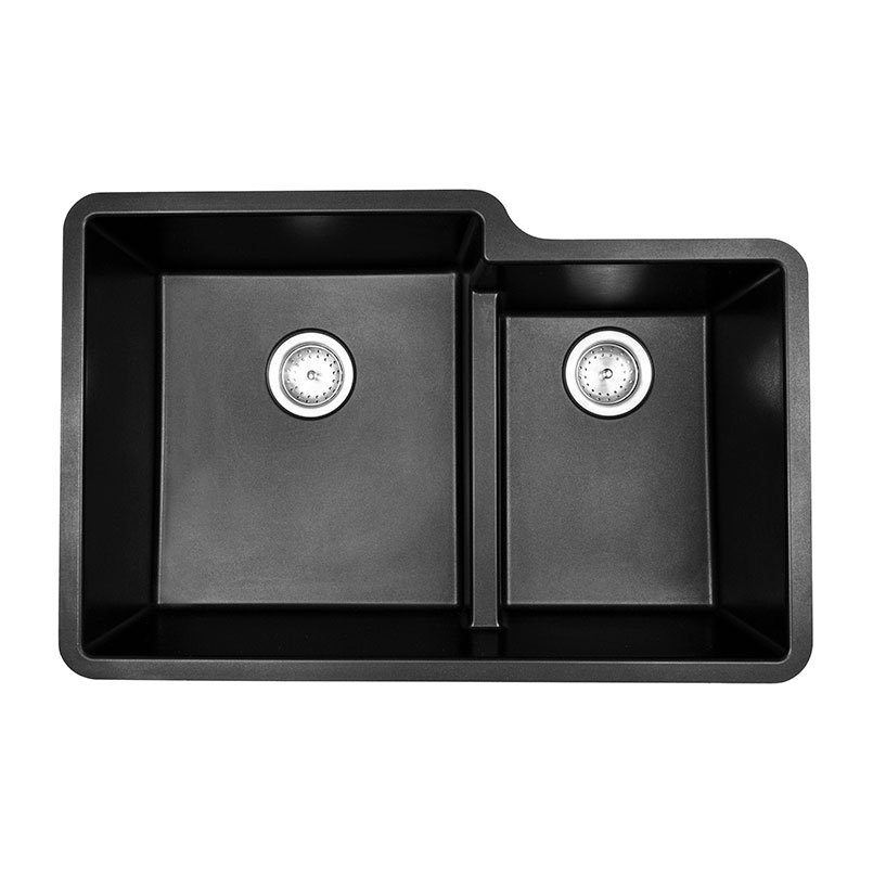 Black Quartz Double Bowl 60/40-3221 sink