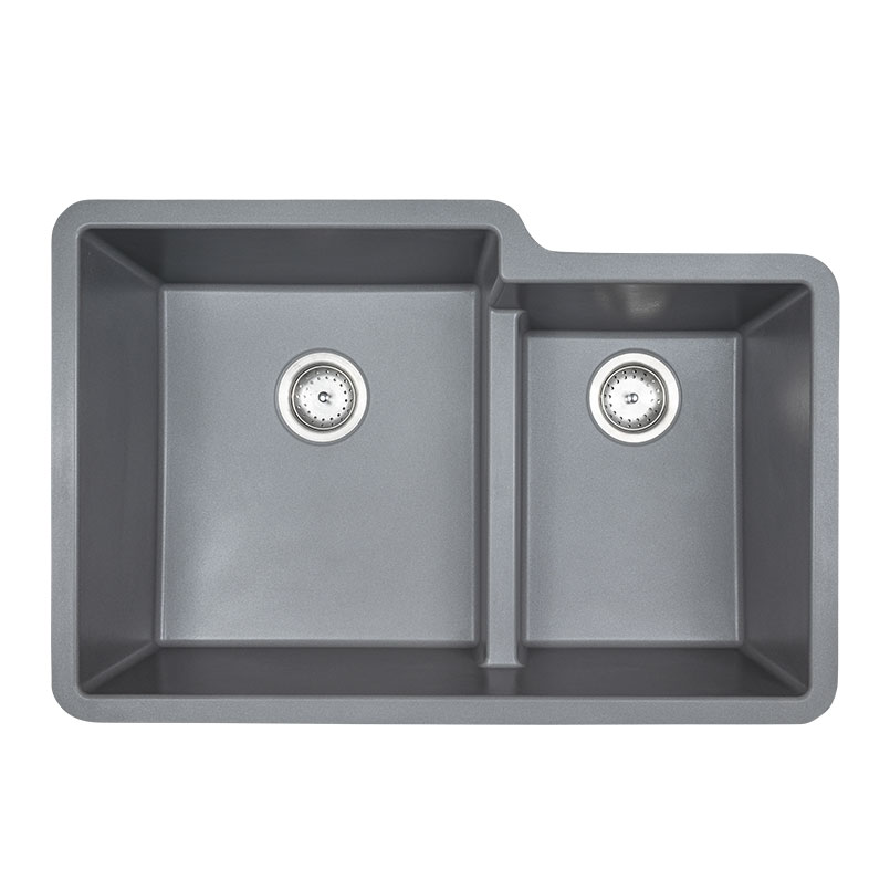 Gray Quartz Double Bowl 60/40-3221 sink