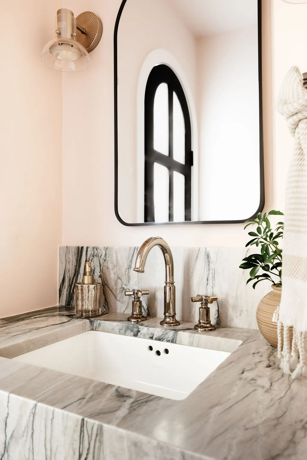 Quartzite countertop — In the Bath